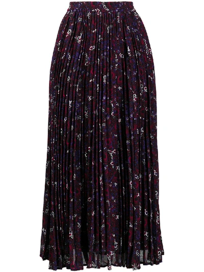 Shop Michael Michael Kors Azalea Pleated Skirt In Purple