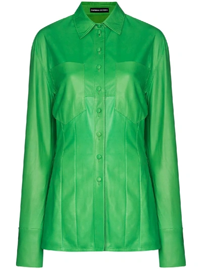 Shop Kwaidan Editions Fitted Shirt In Green