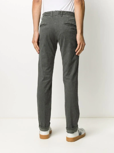 Shop Incotex Slim-cut Trousers In Grey