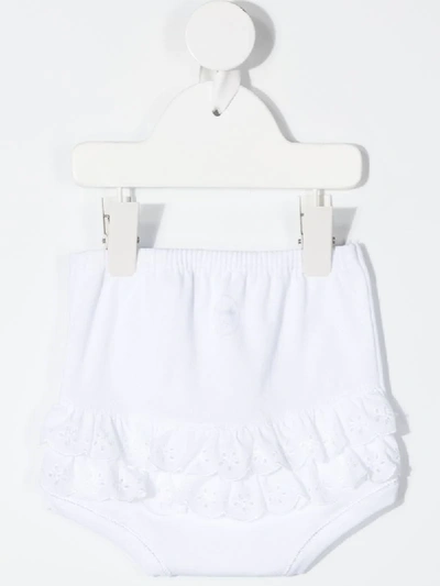 Shop Absorba Broderie Anglaise Ruffled Shorts In White