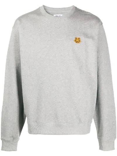 Shop Kenzo Cotton Sweatshirt In Grey