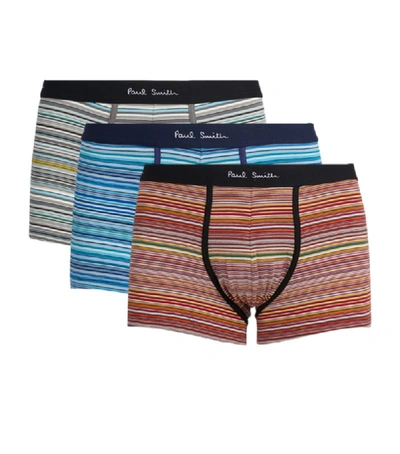 Shop Paul Smith Stretch-cotton Trunks (pack Of 3)
