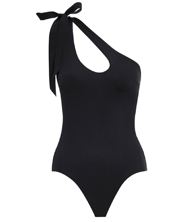 Shop Zimmermann Empire Teardrop Swimsuit In Noir In Black