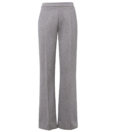 Shop Dorothee Schumacher Minimalistic Charm Pants In Dark Grey Melange