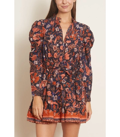 Shop Ulla Johnson Naima Dress In Midnight Floral In Multi