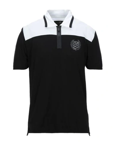 Shop Plein Sport Polo Shirts In Black
