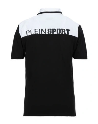 Shop Plein Sport Polo Shirts In Black