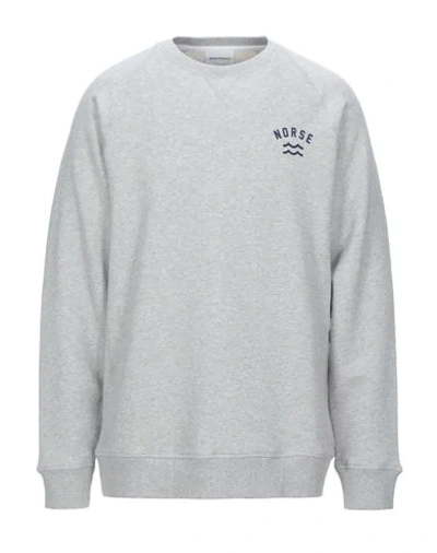 Shop Norse Projects Sweatshirts In Light Grey