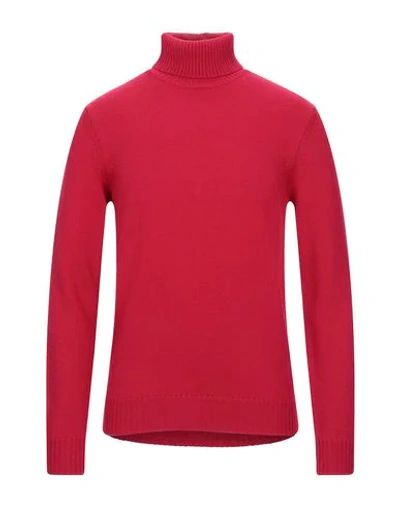Shop Altea Man Turtleneck Red Size Xl Merino Wool