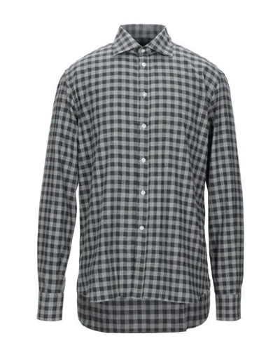 Shop Brió Checked Shirt In Grey