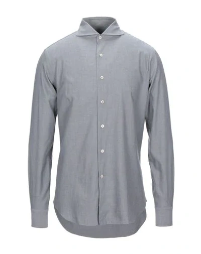 Shop Alessandro Gherardi Shirts In Grey