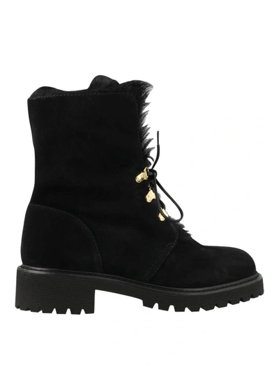 Shop Giuseppe Zanotti Suede Ankle Boots In Black