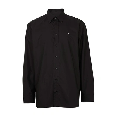 Shop Raf Simons Hooded Shirt In Black