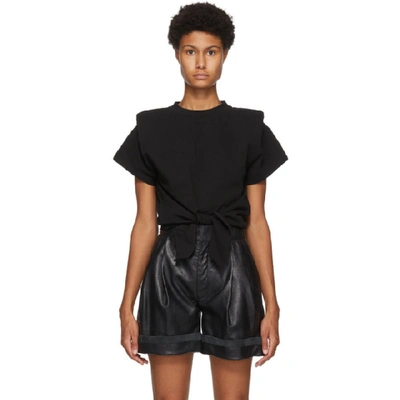 Shop Isabel Marant Black Belita T-shirt In 01bk Black