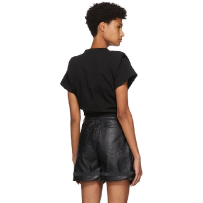 Shop Isabel Marant Black Belita T-shirt In 01bk Black