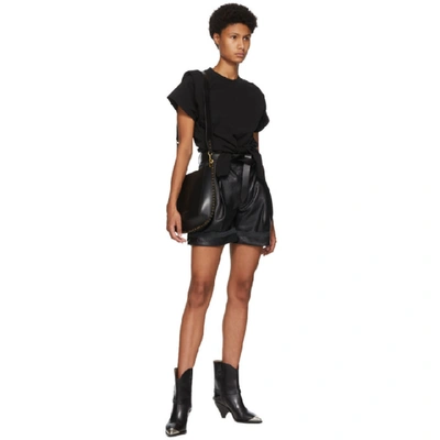 Shop Isabel Marant Black Belita T-shirt In 01bk Black