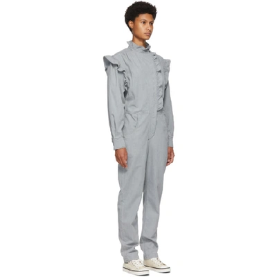 Shop Isabel Marant Étoile Grey Chambray Gayle Jumpsuit In 02ly Light