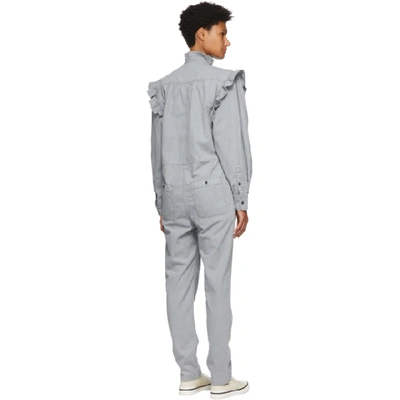 Shop Isabel Marant Étoile Grey Chambray Gayle Jumpsuit In 02ly Light