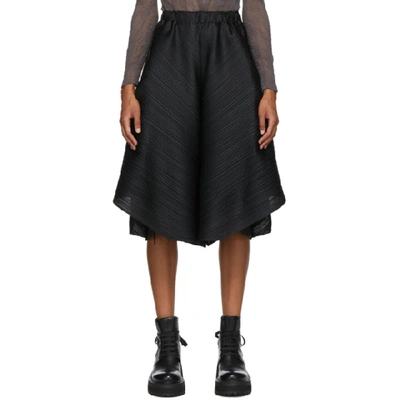 Shop Issey Miyake Pleats Please  Black Motion Trousers In 15 Black