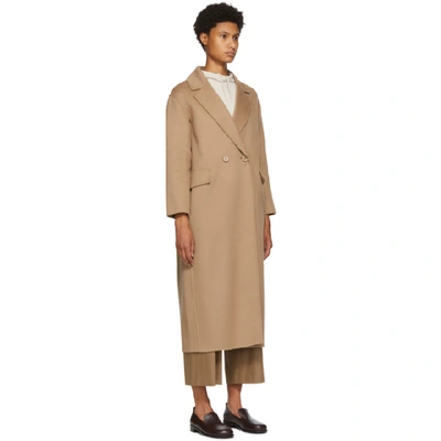 Shop Max Mara Beige Wool Argo Coat In 007 Camel