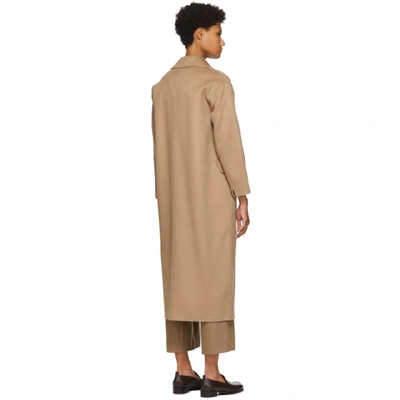 Shop Max Mara Beige Wool Argo Coat In 007 Camel