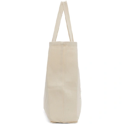 Shop Museum Of Peace And Quiet Off-white 'mopq' Tote In Natural