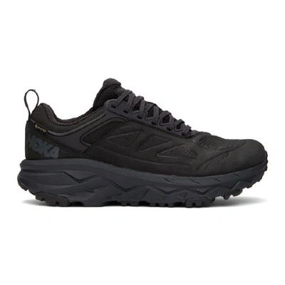 Shop Hoka One One Black Gore-tex® Challenger Low Sneakers