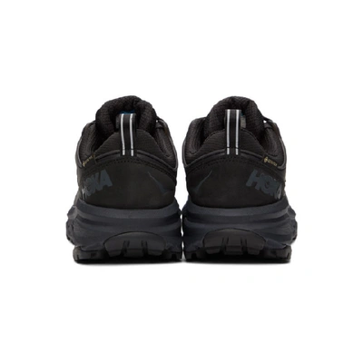 Shop Hoka One One Black Gore-tex® Challenger Low Sneakers