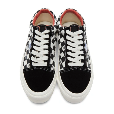 Shop Vans Black And Off-white Checkerboard Ns Og Old Skool Lx Sneakers In Checker Bla