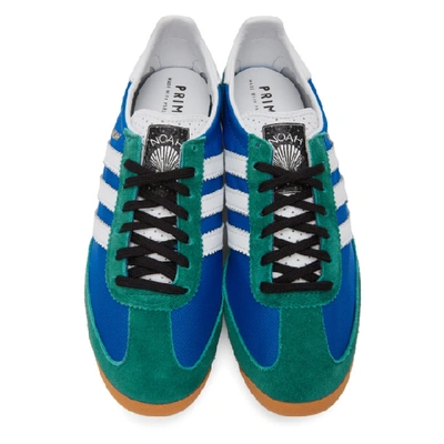 Shop Noah Blue And Green Adidas Originals Edition Sl 72 Sneakers In Bluebird