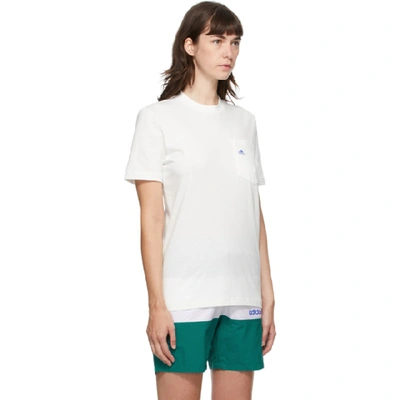 Shop Noah White Adidas Edition Shell Pocket T-shirt