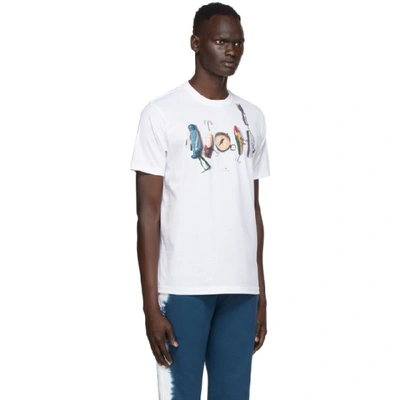 Shop Ps By Paul Smith White Fish Hook T-shirt In 01 White