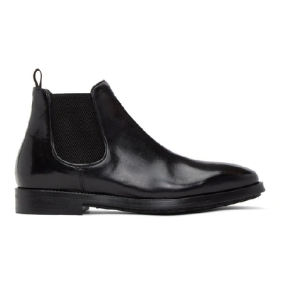 Shop Officine Creative Black Ergosum 3 Chelsea Boots In Nero 1000