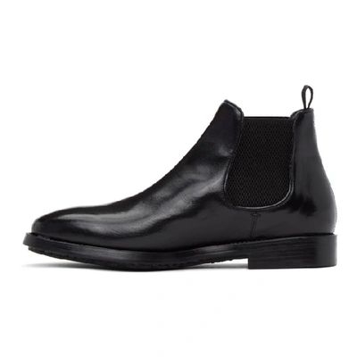 Shop Officine Creative Black Ergosum 3 Chelsea Boots In Nero 1000