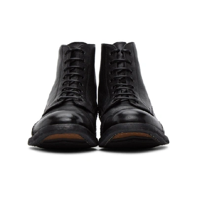 Shop Officine Creative Black Journal 3 Boots In Nero 1000