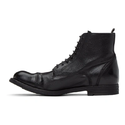Shop Officine Creative Black Journal 3 Boots In Nero 1000