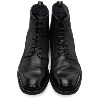 Shop Officine Creative Black Journal 3 Boots In Nero 1000