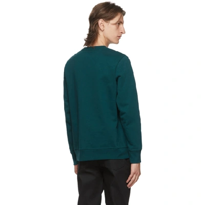 Shop Ps By Paul Smith Green Zebra Sweatshirt In 32 Green