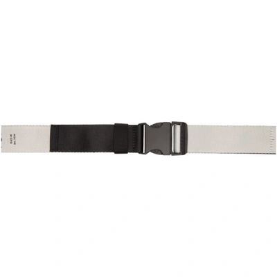 Shop Y-3 Reversible Black & Off-white Ch2 Belt In Blk/off Wht