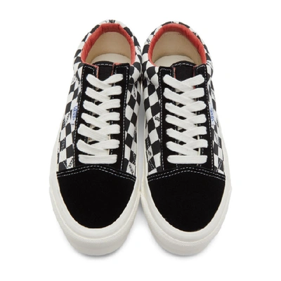 Shop Vans Black And Off-white Checkerboard Ns Og Old Skool Lx Sneakers In Chk/blk/mar