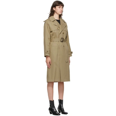 Shop A.p.c. Beige Simone Trench Coat In Baa Beige