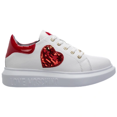 Luxury Sneakers Women Heart, White Sneakers Heart