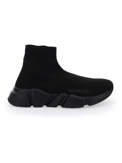 Shop Balenciaga Speed Sneakers In Black/black