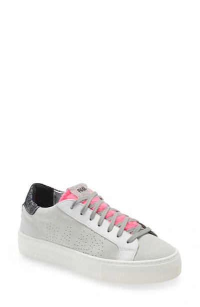 Shop P448 Thea Platform Sneaker In White/ Lamb