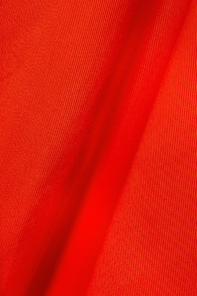 Shop Mother Of Pearl Gwen One-sleeve Asymmetric Fringed Lyocell Midi Dress In Orange