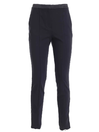 Shop Karl Lagerfeld W/logo Tape Pants In Blue