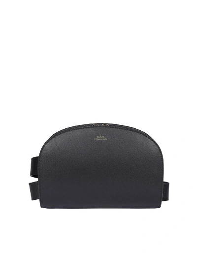 Shop Apc Demi-lune Belt Bag In Black