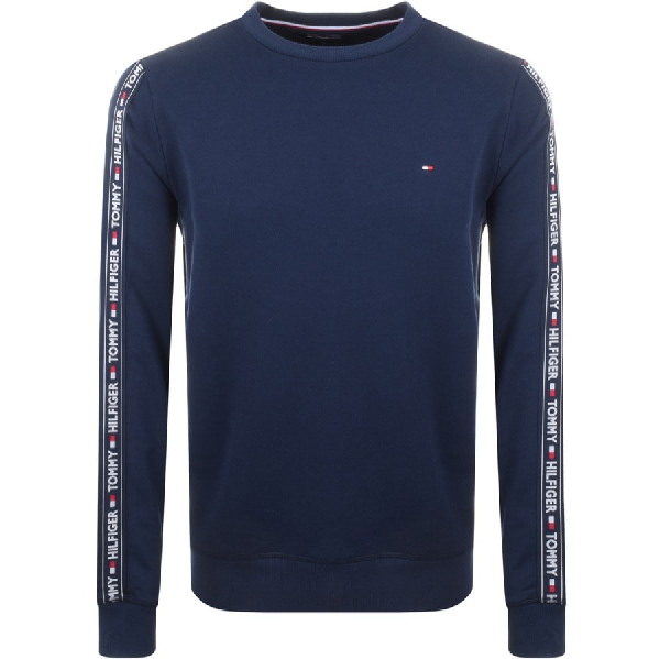 tommy hilfiger navy tracksuit