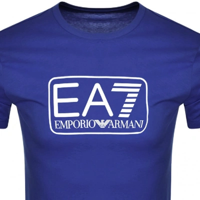 Shop Ea7 Emporio Armani T Shirt Blue