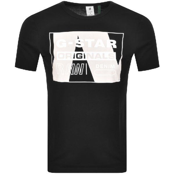 black and white g star shirt